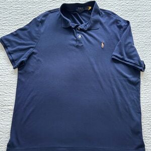 Polo by Ralph Lauren Navy Blue Embroidered Pony Polo Shirt